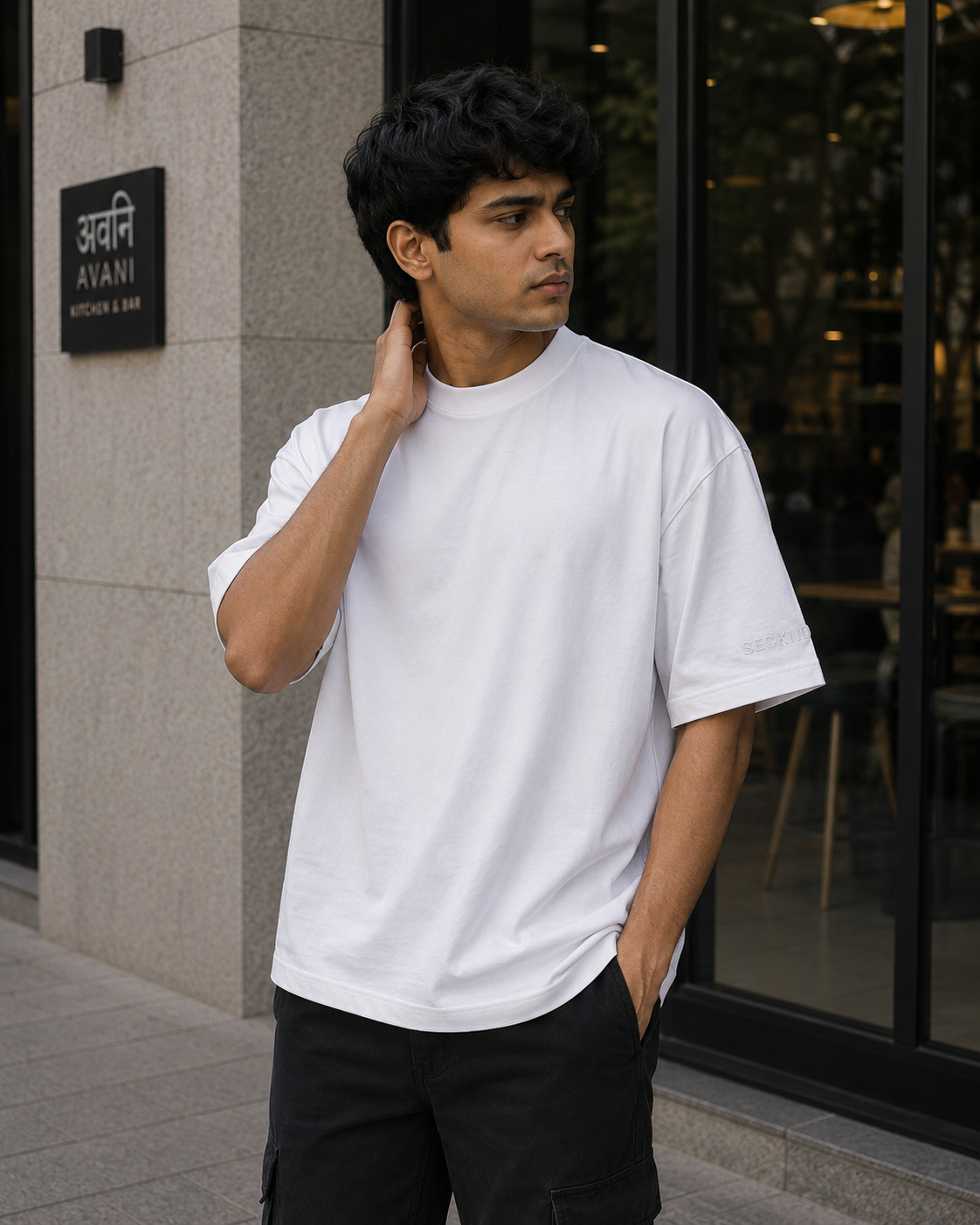 Ivory Origin – Off White Oversized T Shirt