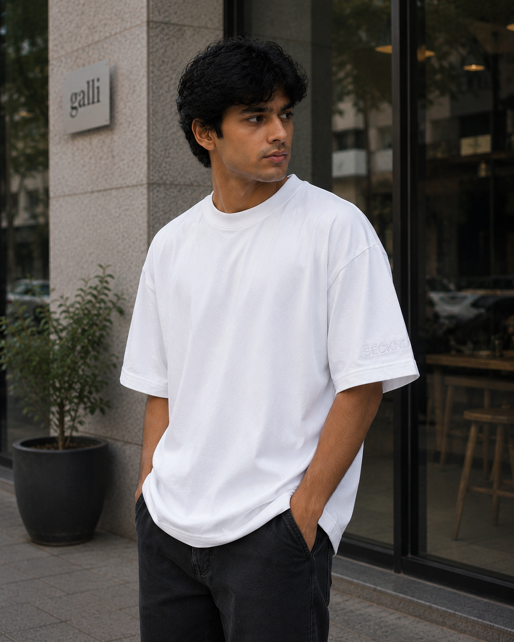 Ivory Origin – Off White Oversized T Shirt